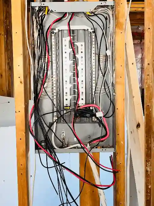 New construction electrician sub panel New construction electrician sub panel